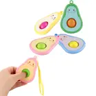 Милые игрушки-авокадо, игрушка для снятия стресса, сжимание, снятие стресса, сенсорные развивающие игрушки, детская игрушка-антистресс