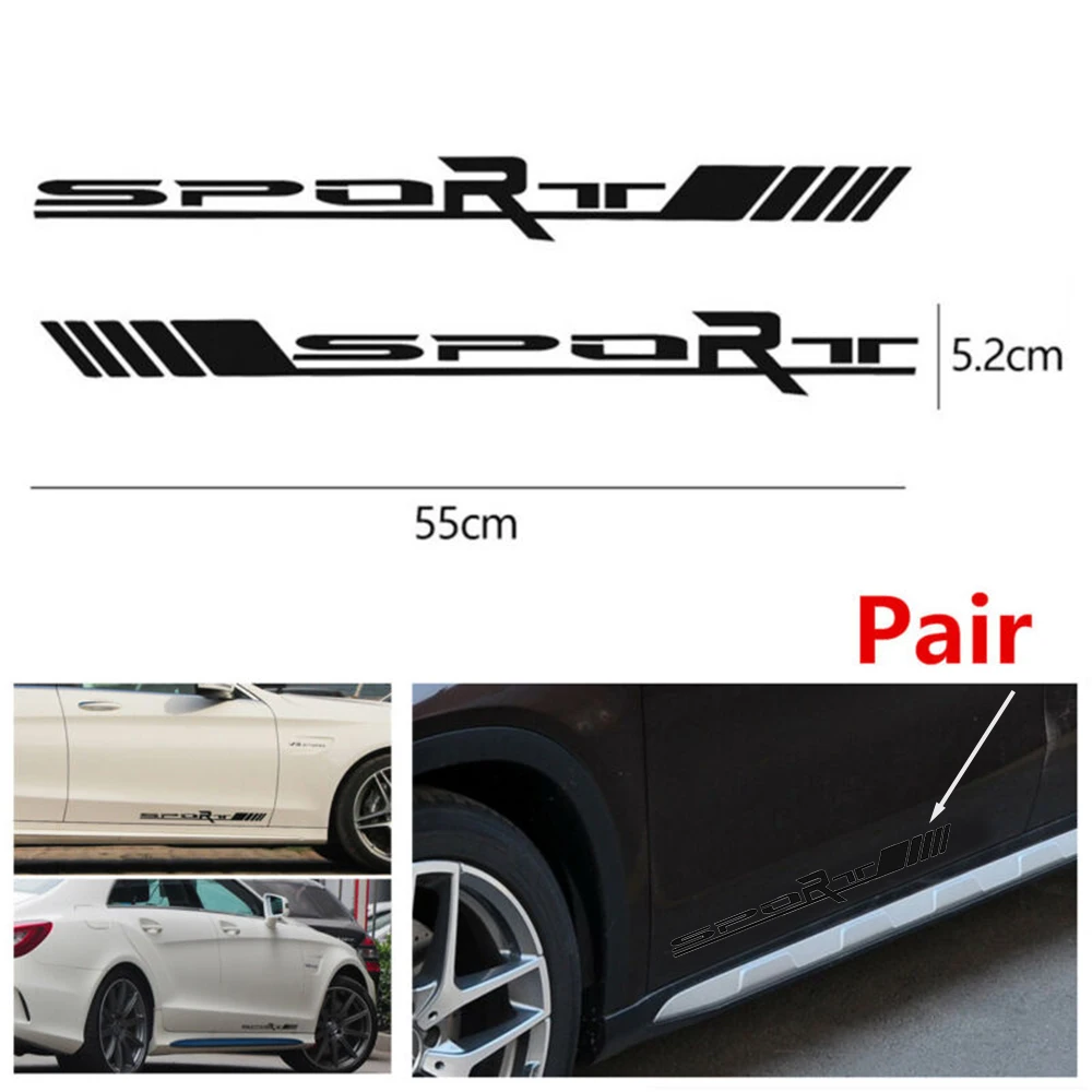 2 шт. светоотражающие автомобильные наклейки на боковые двери|Наклейки