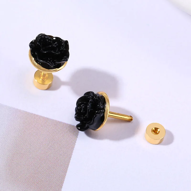 Женские акриловые серьги-гвоздики ZORCVENS элегантные серьги из нержавеющей стали