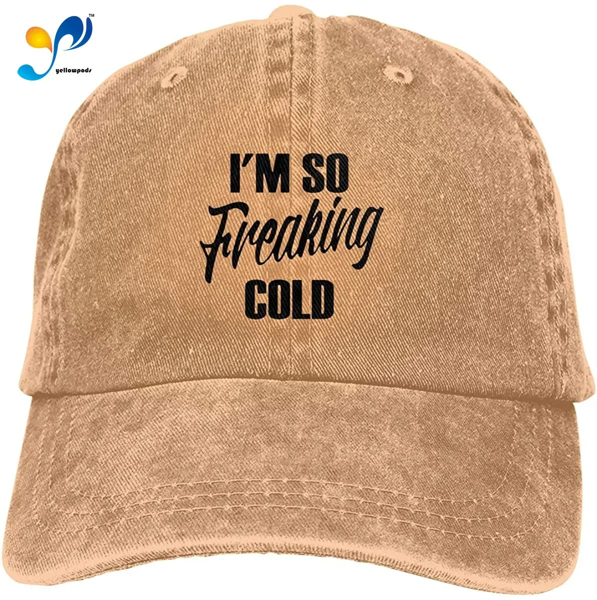 

I'm So Freaking Cold унисекс, мягкая модная шляпа, винтажные регулируемые бейсболки