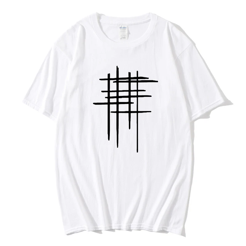 Новинка 2020 особая мода высокое качество новая футболка с вертикальным рисунком