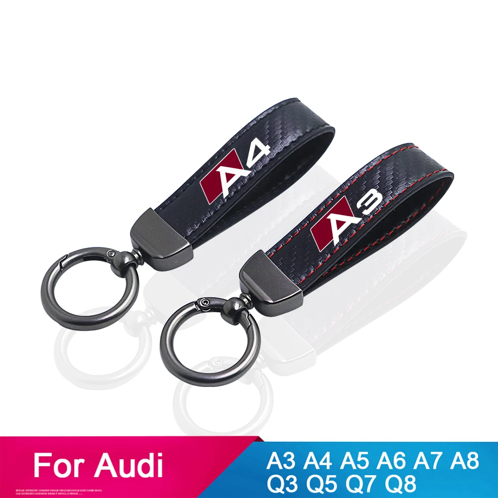 

Автомобильный брелок для ключей из волокна для audi a4 b6 b7 b9 a1 a3 8l 8p 8v q3 a7 a4 b8 a6 c6 4f c7 a5 q5 q7 q8 a7 a8, автомобильные аксессуары