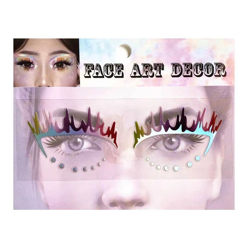 FL17 1 шт. знаменитость бабочка подводка для глаз Кружева лица наклейка макияжа