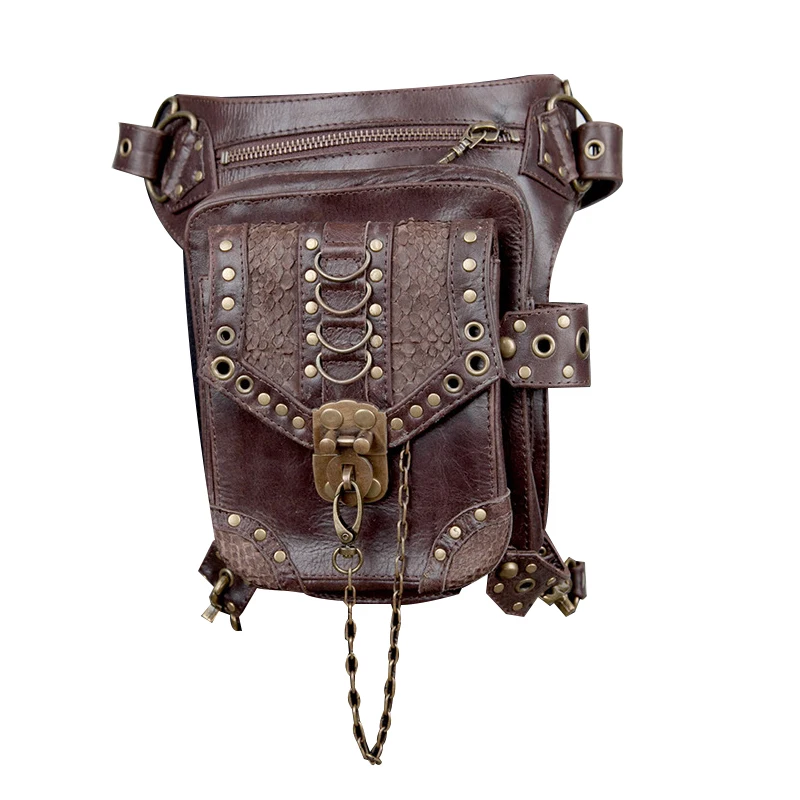 Готические поясные сумки для женщин и мужчин 2019 стимпанк нагрудная сумка Ретро