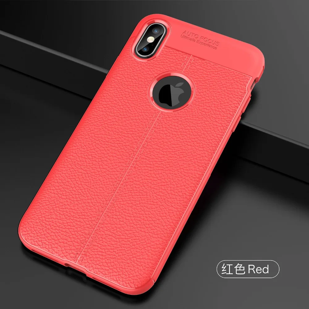 Авто фокус чехол для iPhone 6 7 8 Plus X XR чехол бизнес кожа силиконовый мягкий ТПУ чехлы для iPhone XS MAX Комфортные чехлы