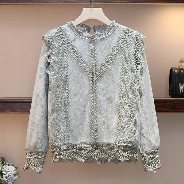 5XL Большие размеры Женский комплект 2 шт. Юбки Костюмы вышивка кружева блузки