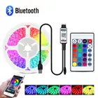 Светодиодная лента с питанием от USB, 5 В, RGB, Bluetooth, лампа 2835 SMD HD TV, подсветка экрана ПК, Рождественское украшение, 1 м, 2 м, 3 м, 4 м, 5 м