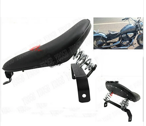 Мотоциклетное сиденье Solo Spring + Монтажный кронштейн для Honda Shadow Spirit Saber Aero ACE Steed 400 600