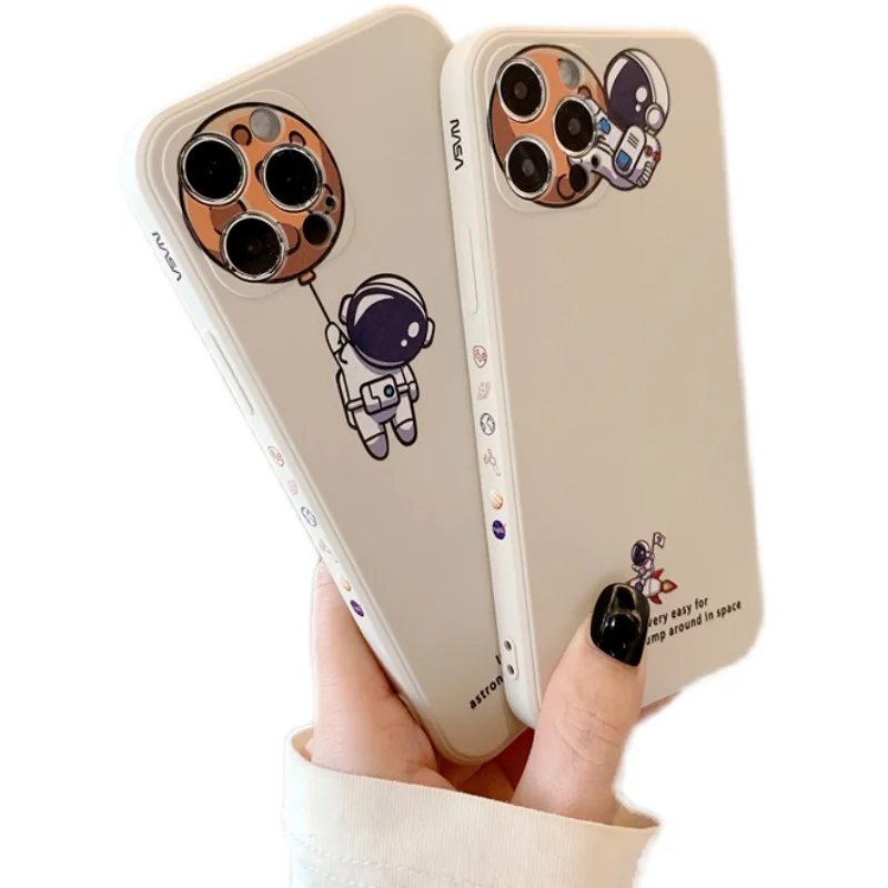 

Side View Astronaut Suitable for 12/11Promax iPhone Xs /XR Phone Case Iphone78plus Couple Mini iphone 11 cases for women