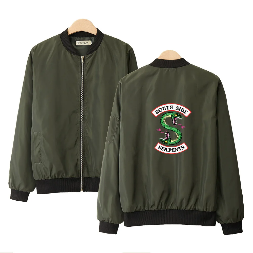 jacket 2 Для женщин змея куртка ривердейл Толстовка Southside ривердейл свитер ривердейл пуховик Бейсбол форменная куртка - Цвет: jacket 2