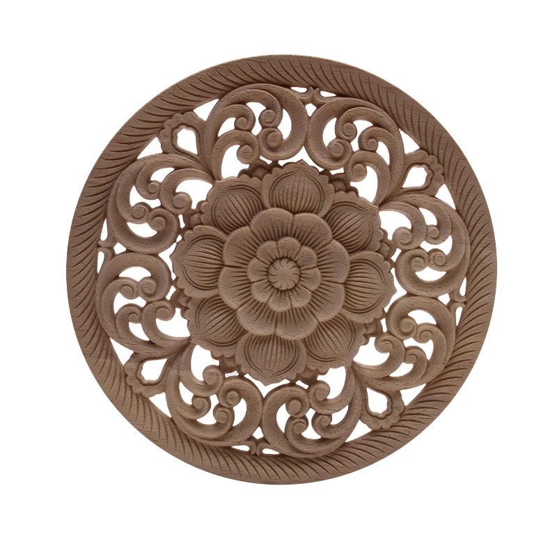 

Античная европейская деревянная аппликация деревянная Декаль дерево ремесло накладка Длинные Большой деревянная мебель, аксессуары для у...