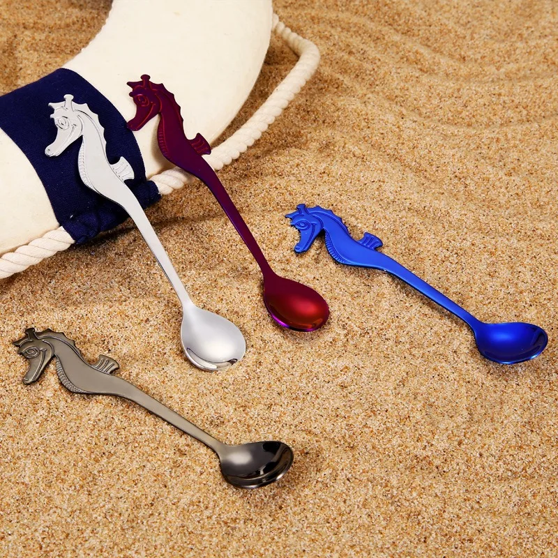 Кофейная ложка из нержавеющей стали Креативные кухонные ложки для морского