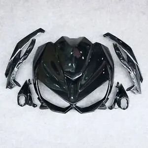 

For Kawasaki Z1000 2014 2015 2016 2017 2018 2019 Gloss Black Front Upper Fairing Headlight Cowl Nose