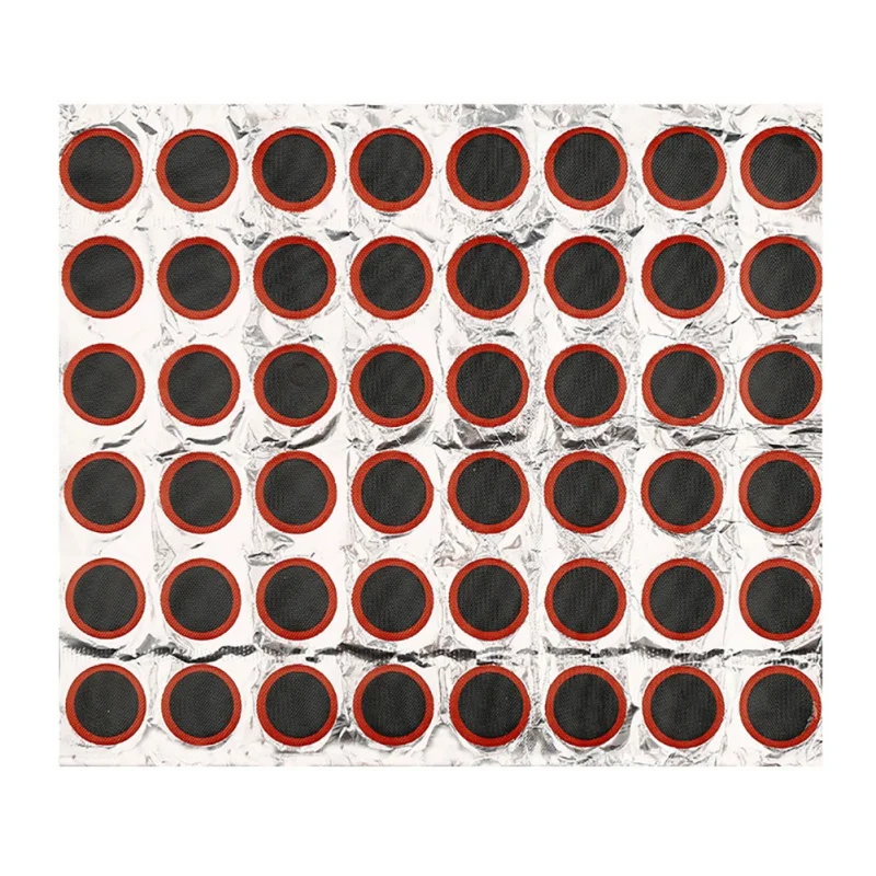 

Bicycle Tire Film 48 PCS Tetrans Mountain Bike Round Square Replenishment Tire Repair Car Riding Equipment 33 * 25mm Tire Stick