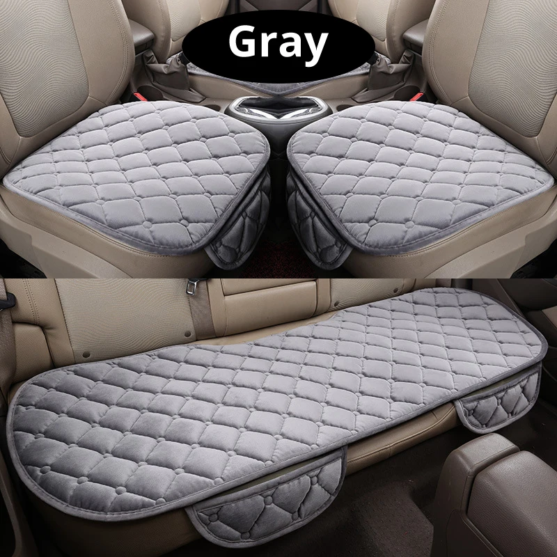 Зимний теплый чехол для сиденья автомобиля Бархатная подушка универсальная