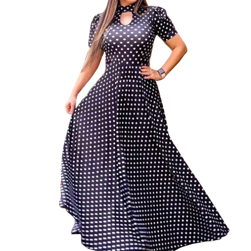 Женское летнее платье макси элегантное с цветочным принтом женское длинное