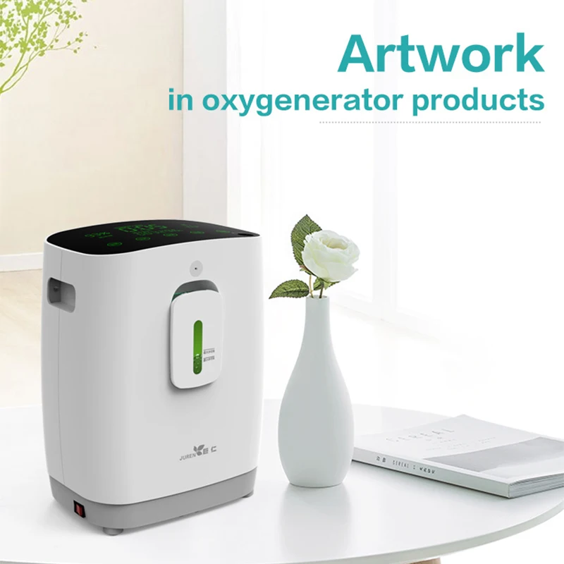 

1-5L Oxygen Generator DZ-1W mini oxygen machine portable small touch screen with remote control 220v
