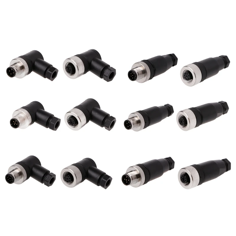 Разъем датчика PG7 IP67 4/5/8 Pin штекер/гнездо прямой/прямоугольный M12 штекер |