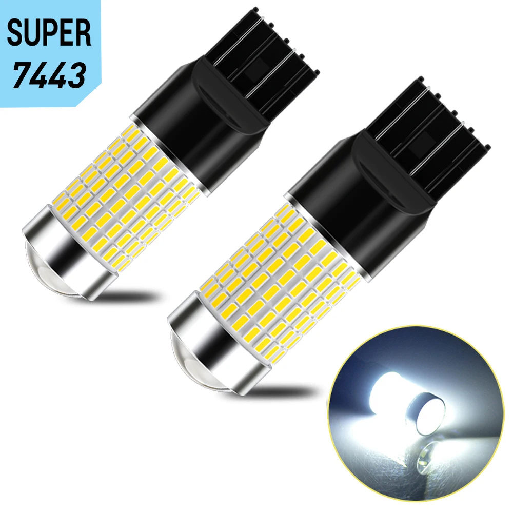 2x Canbus без ошибок 7443 P21/5 Вт T20 1157 1156 3157 светодиодный резервный свет фонарь для BMW f10 f20