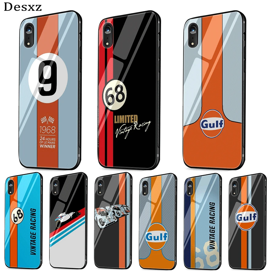 Ford залива гоночный автомобиль чехол для телефона из закаленного стекла iPhone 12