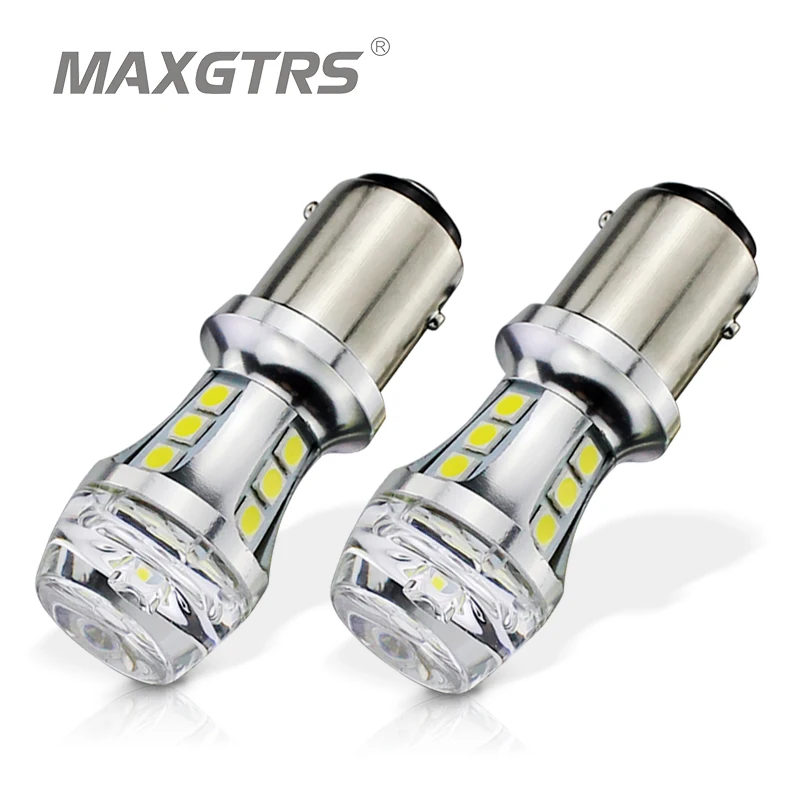2x1157 BAY15D Светодиодные лампы P21/5 Вт 18SMD 3030 автомобильные задние стоп сигналы сигнал