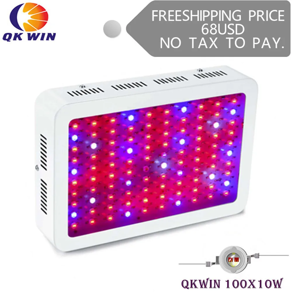 

Germany dropshipping 1000W hydroponics Led grow light 100x10W high power double chip led lighting system full spectrum
