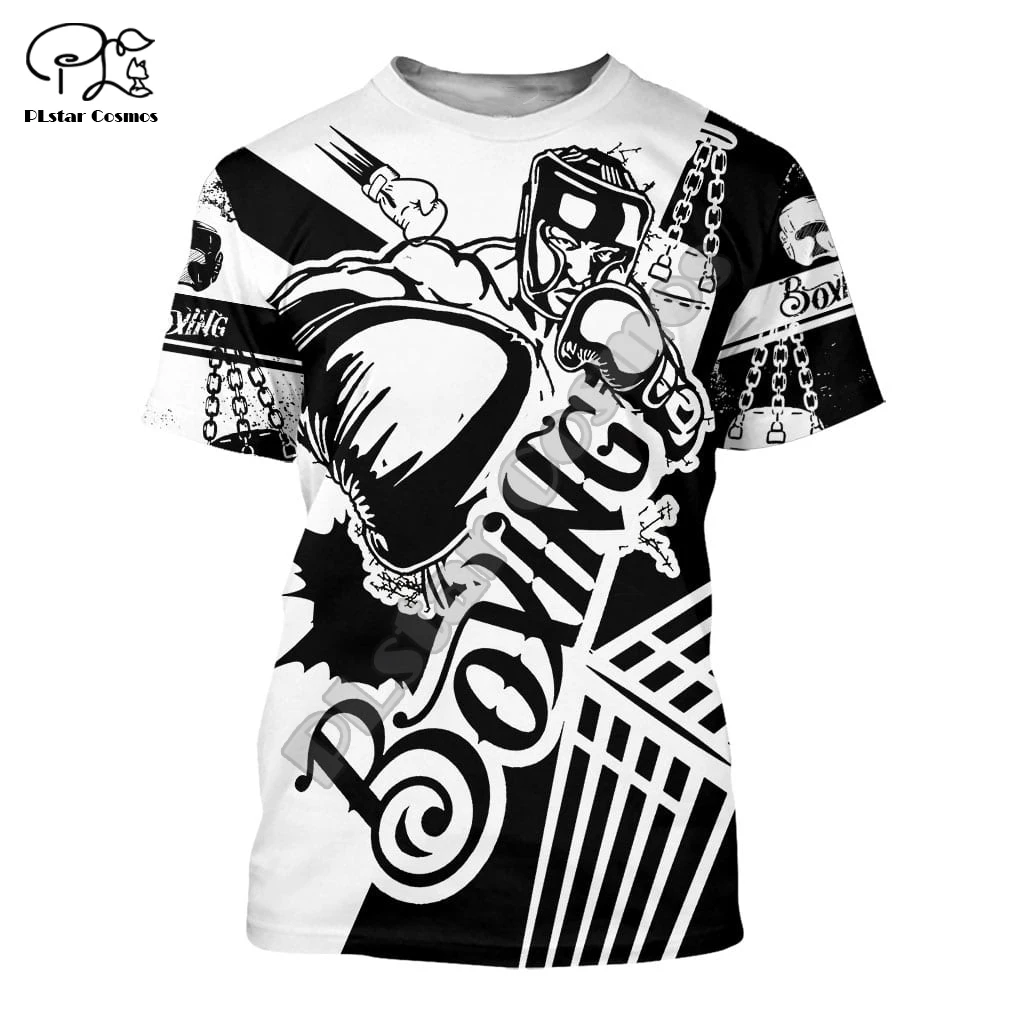 

Летняя новая модная боксерская Спортивная футболка PLstar Cosmos 3DPrint для Pugilism фитнеса, забавная футболка унисекс для мужчин и женщин, уличная оде...