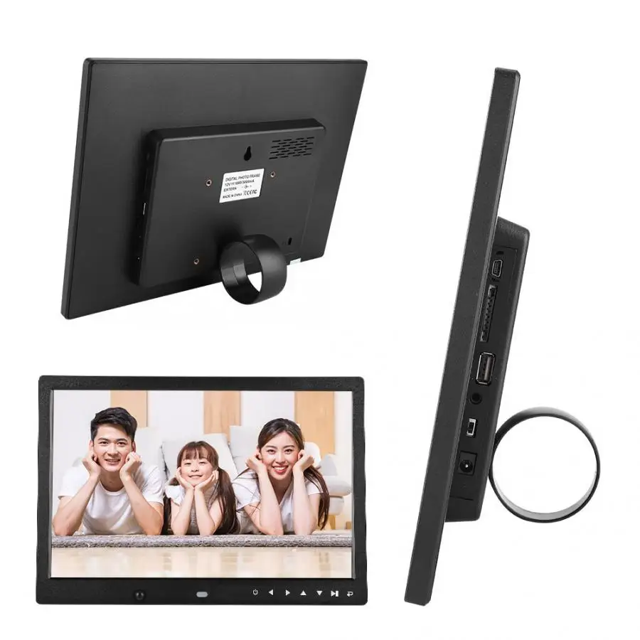 13inch 1080P HD LED Multi-function Motion Detection Digital Photo Frame Music Movie Player Remote Control AC 110-240V | Электроника