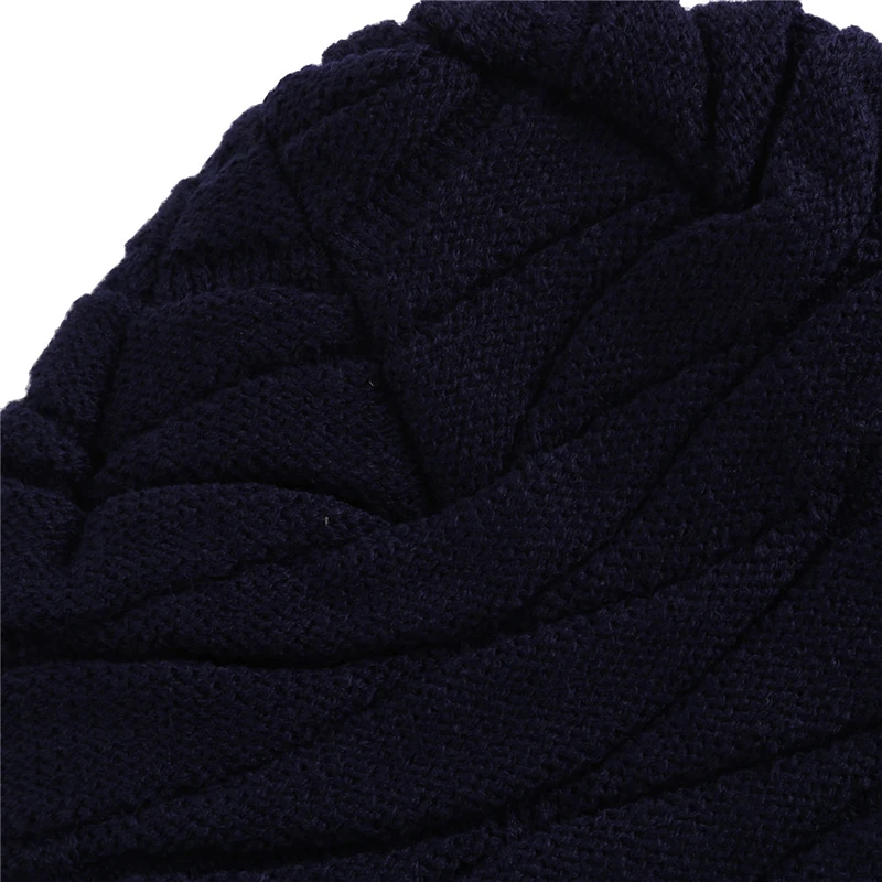 Зимняя шапка вязаная для мужчин и женщин 2020 одноцветная толстая теплая мягкая тянущаяся с плюшевой