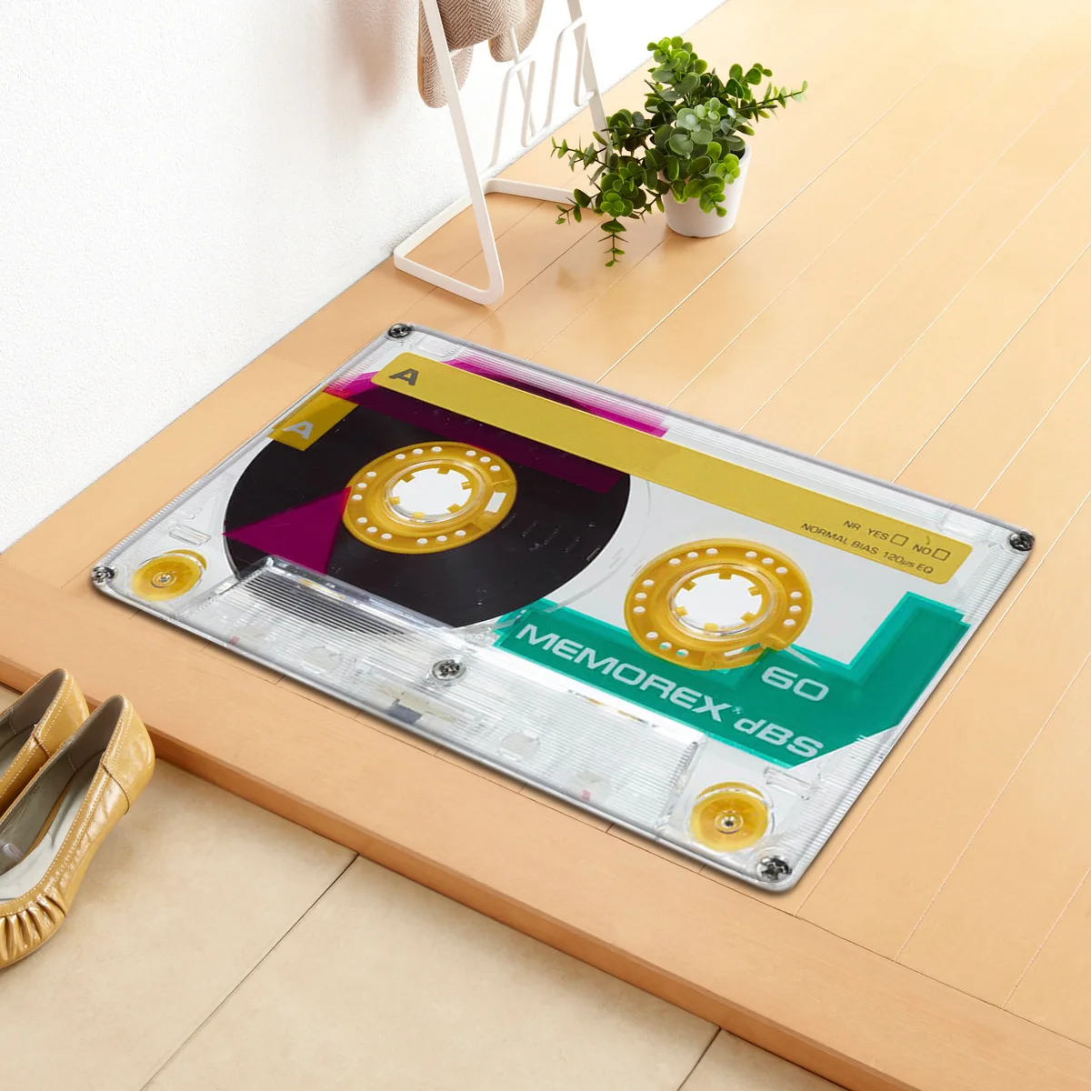 Магнитный коврик Zeegle с рисунком в виде ленты противоскользящий напольный для