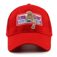 adjustable bubba gump baseball cap shrimp hat forest gump costume hats embroidered hat for hallowen costume
