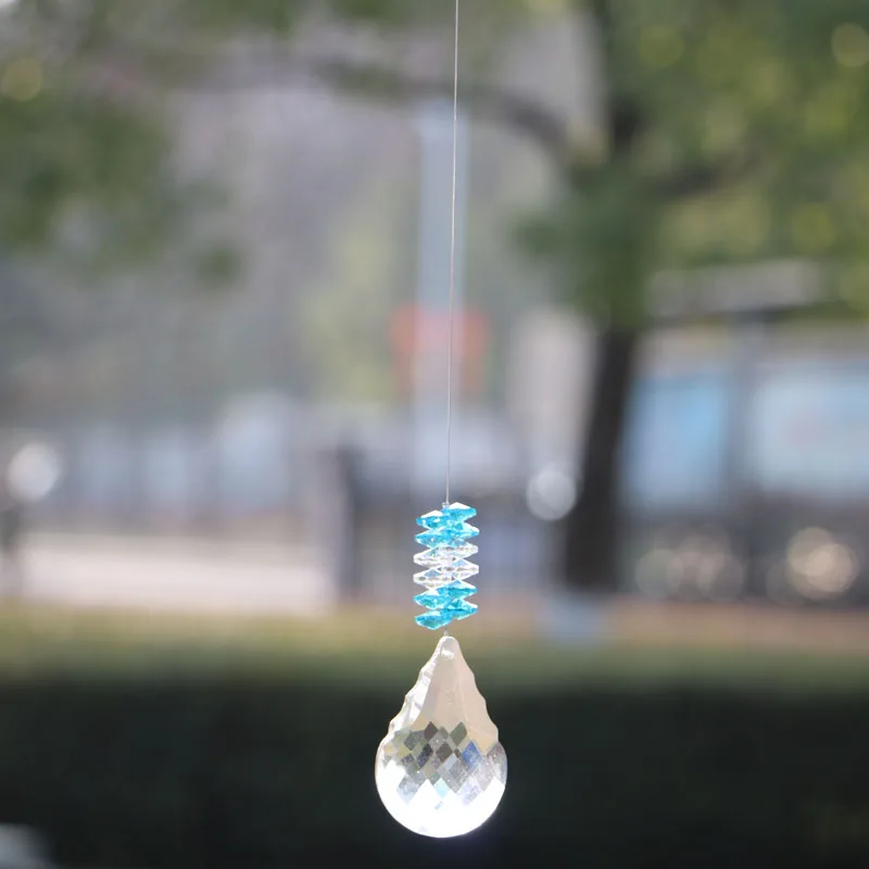 1 шт. чакра Suncatcher Кристалл Новый Тыква призмы Маятник кулон феншуй Рождественский