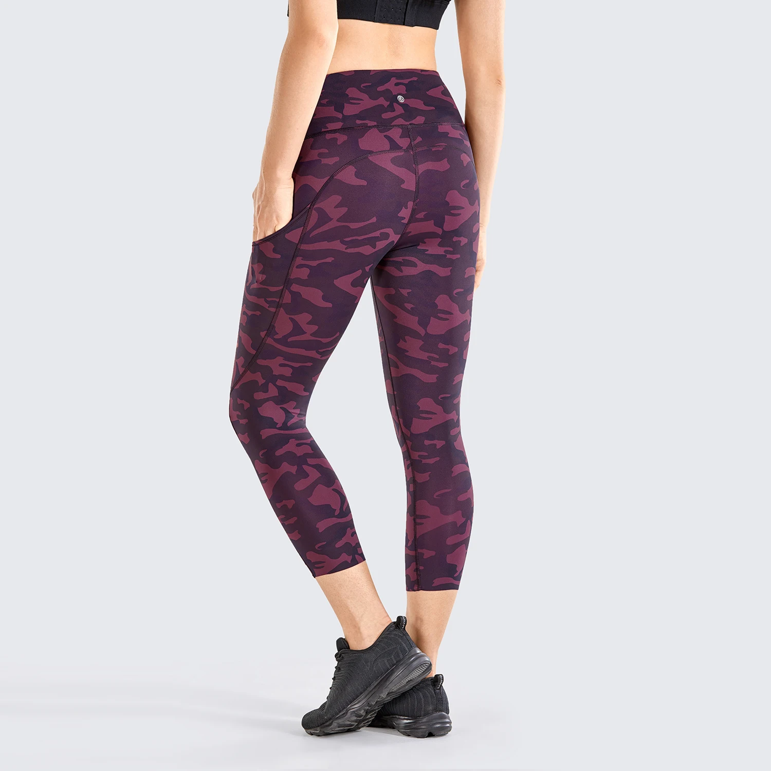 Женские облегающие Капри с высокой талией спортивные Леггинсы боковыми