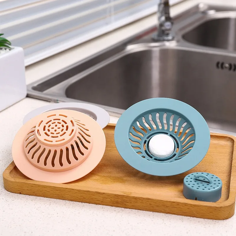 

Portable Silicone Sink Strainer Waste Plug Sink Filter Waste Collector Kitchen Bathroom Accessories Colanders Sewer Strainer