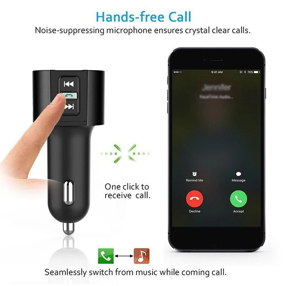 Mp3-плеер автомобильный FM-передатчик с двумя USB-портами | Автомобили и мотоциклы