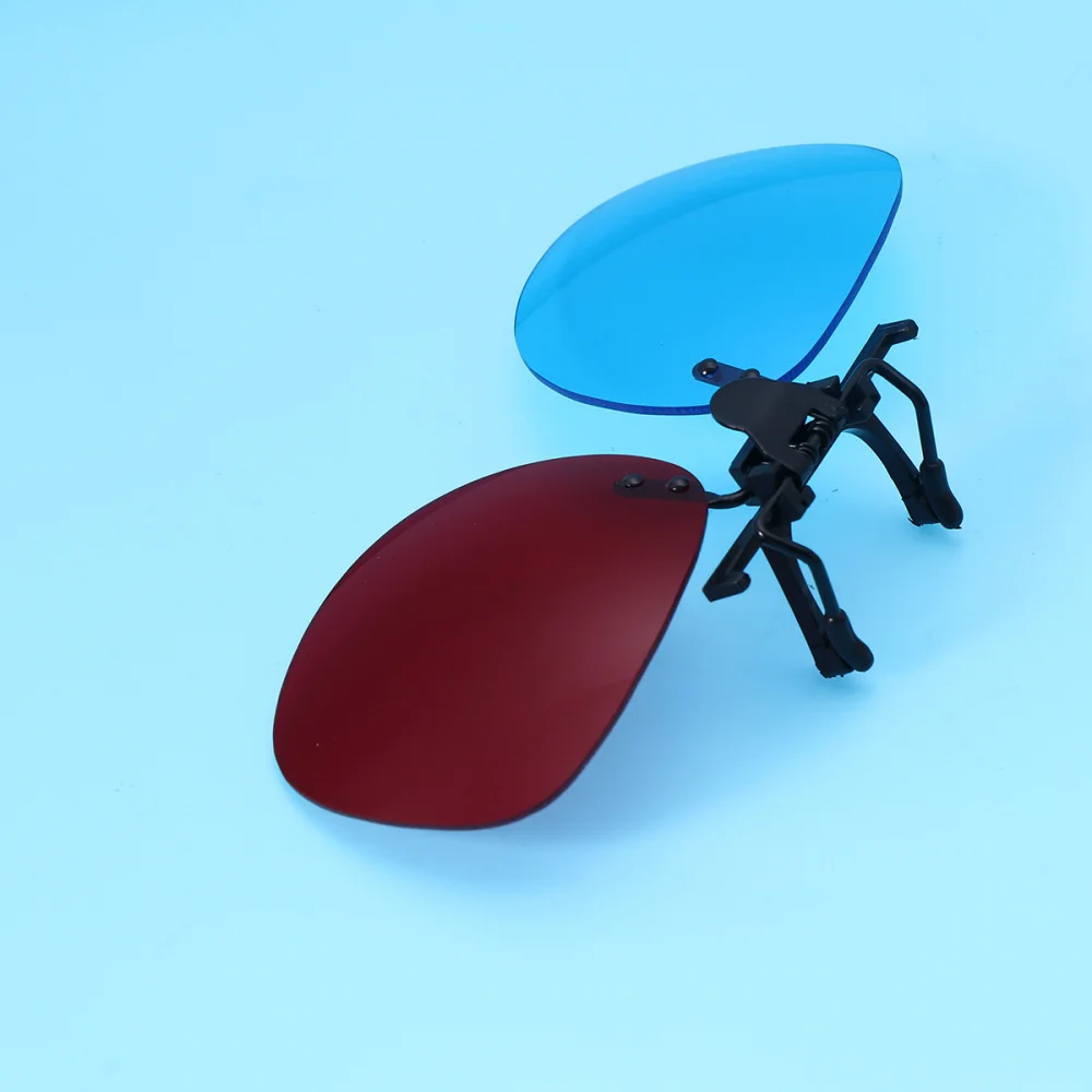 Новый красный синий стеклянный es висячая рамка 3D стекло Близорукость