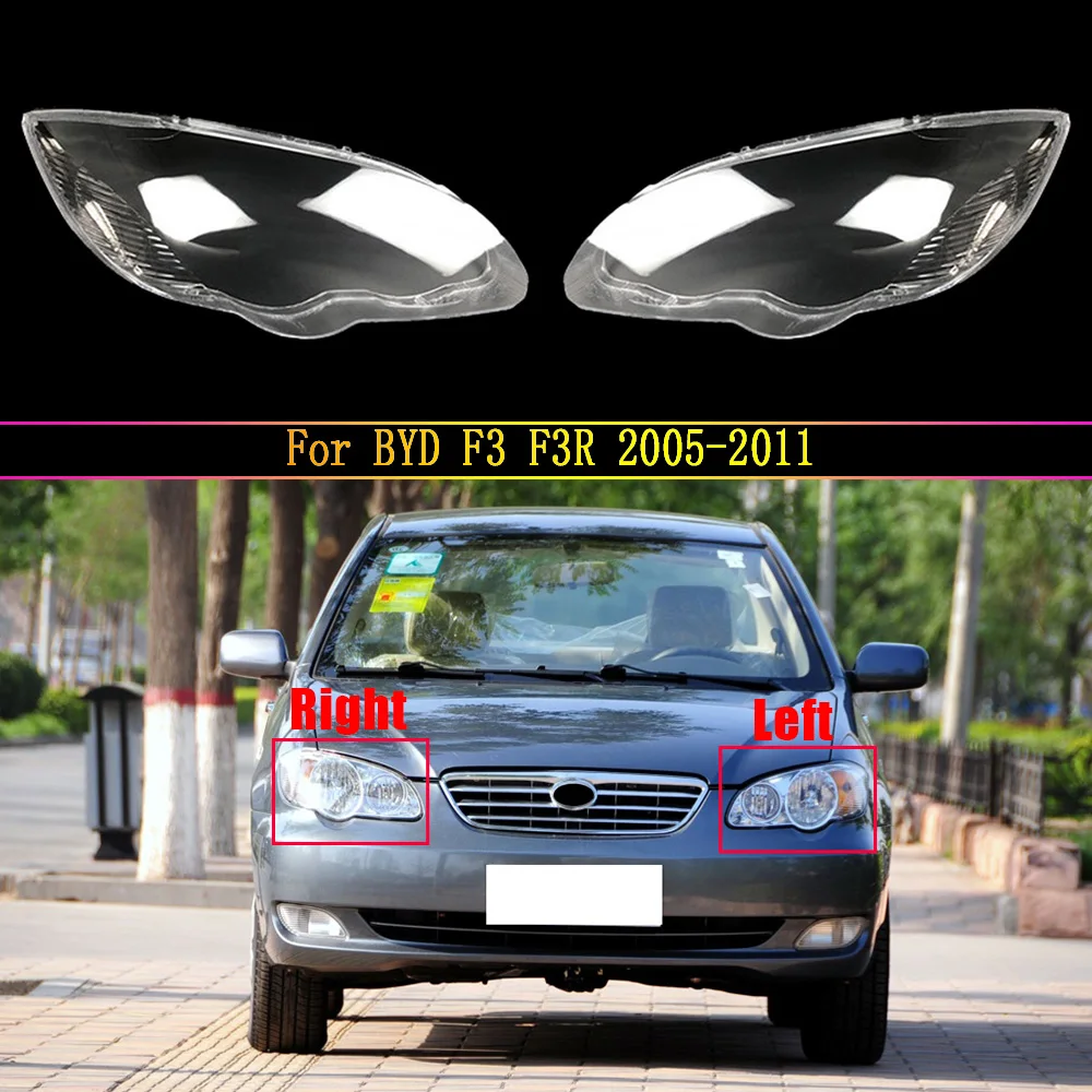 

Transparent Light Case For BYD F3 F3R 2005-2011 Car Front Headlight Lens Cover Auto Headlamp Lampshade Glass Lamp Shell Caps