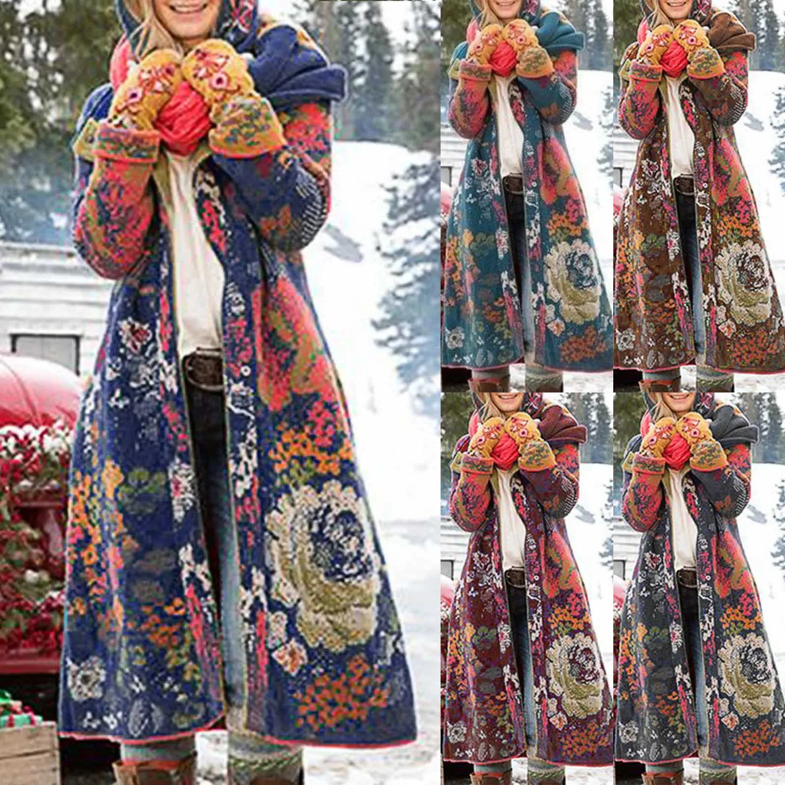 Женская шерстяная куртка на пуговицах Повседневная Лоскутная с длинным рукавом