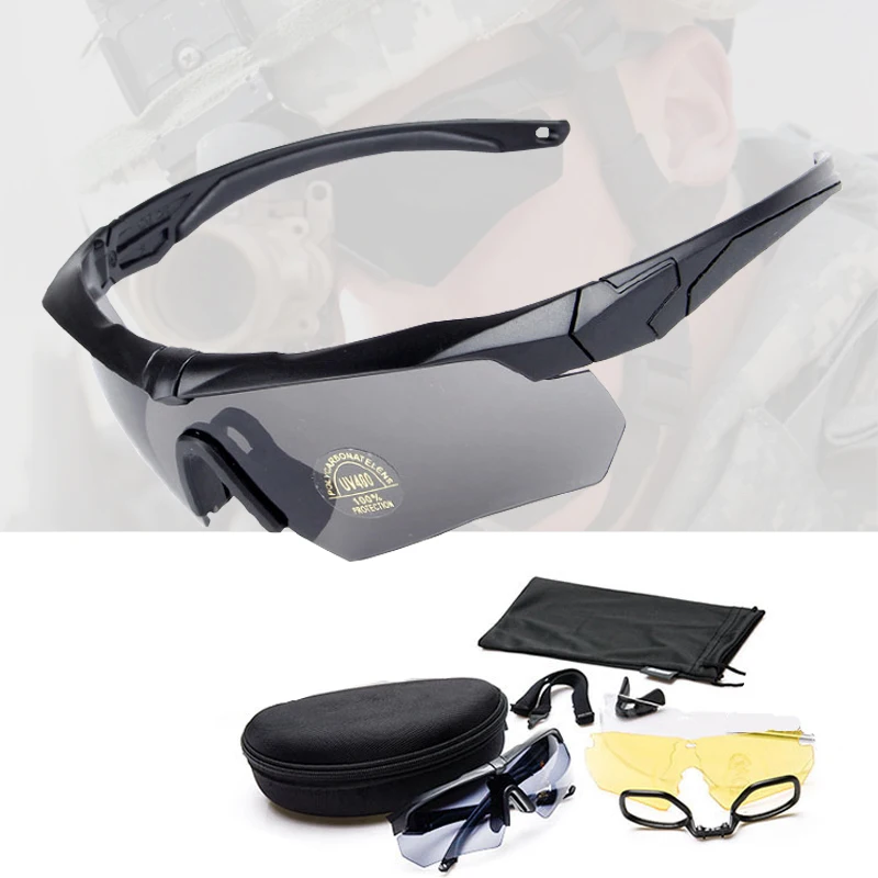 Очки с 3 линзами поляризационные для горных велосипедов | Спорт и развлечения
