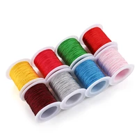 50mlot 0 8 mm nylon handmade braided rope bracelets necklaces beaded cord wire diy jewelry making finding supplies accessories
