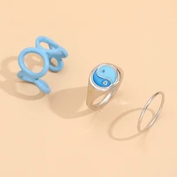 2021 jewelry gifts creative women chinese style gossip rings set
