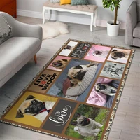 pug rug area funny dog collection carpet floor mat rug non slip mat dining room living room soft bedroom carpet 02