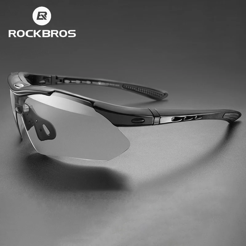 

ROCKBROS Cycling Glasses Photochromic Bicycle Sports Sunglasses Men Women UV400 MTB Road Bike Goggles Ultralight Outdoor Eyewear