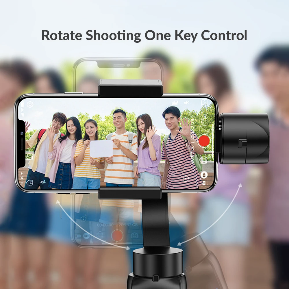 3 оси Выдвижная селфи-палка-карданный стабилизатор для смартфона Gopro держатель