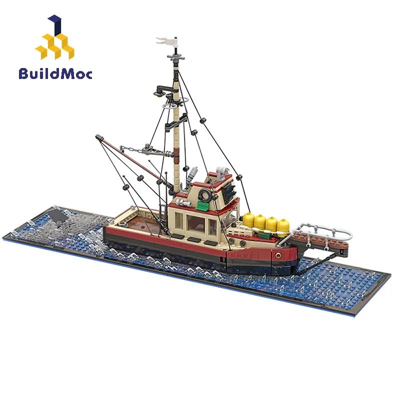 

BuildMoc Expert наборы рыболовная лодка строительные блоки MOC Круизный корабль морские разведочные лодки Кирпичи игрушки для детей Подарки