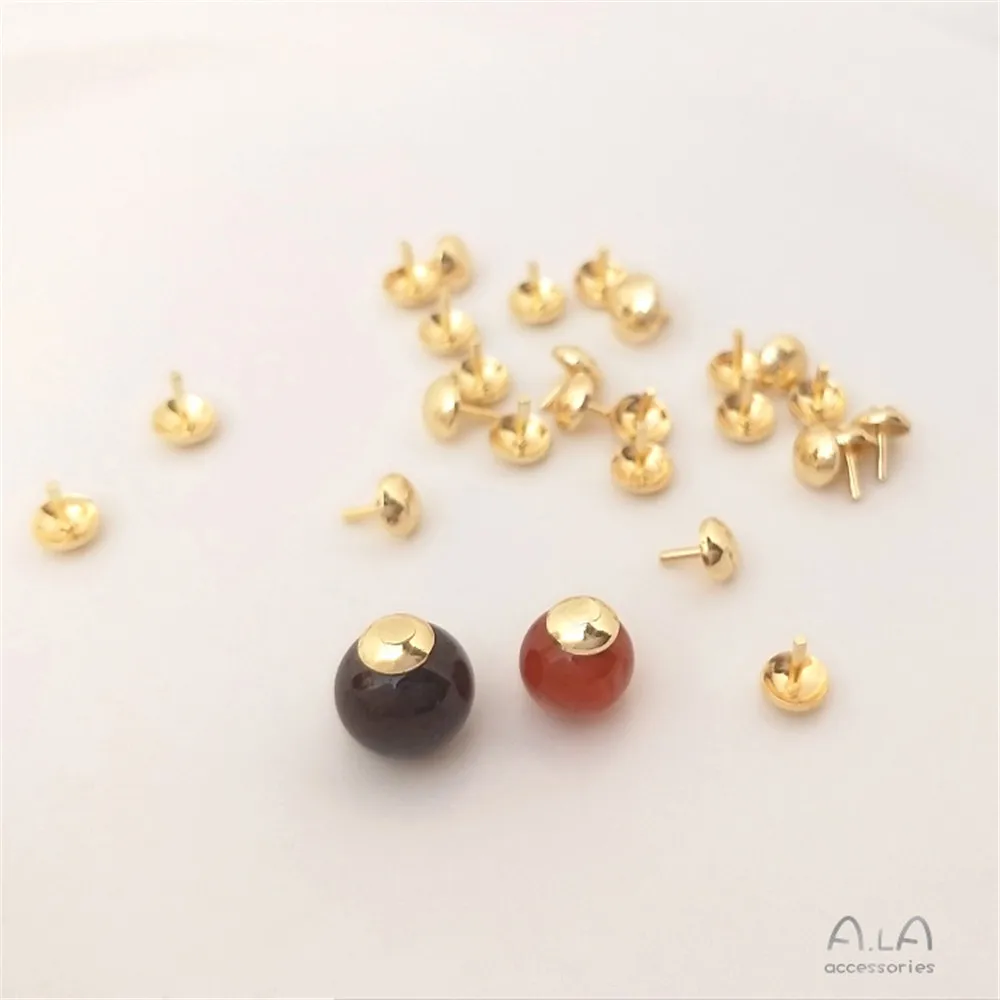 

14 K gold Pearl nail Crystal hole patch handmade DIY crushing ball accessories