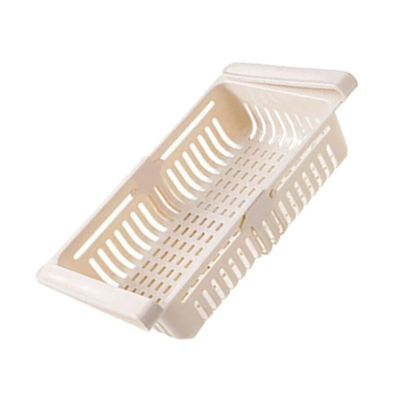 

Adjustable Refrigerator Partition Layer Durable Storage Rack Fruit Vegetable Holder kitchen Home Storage Basket Storage Box L23