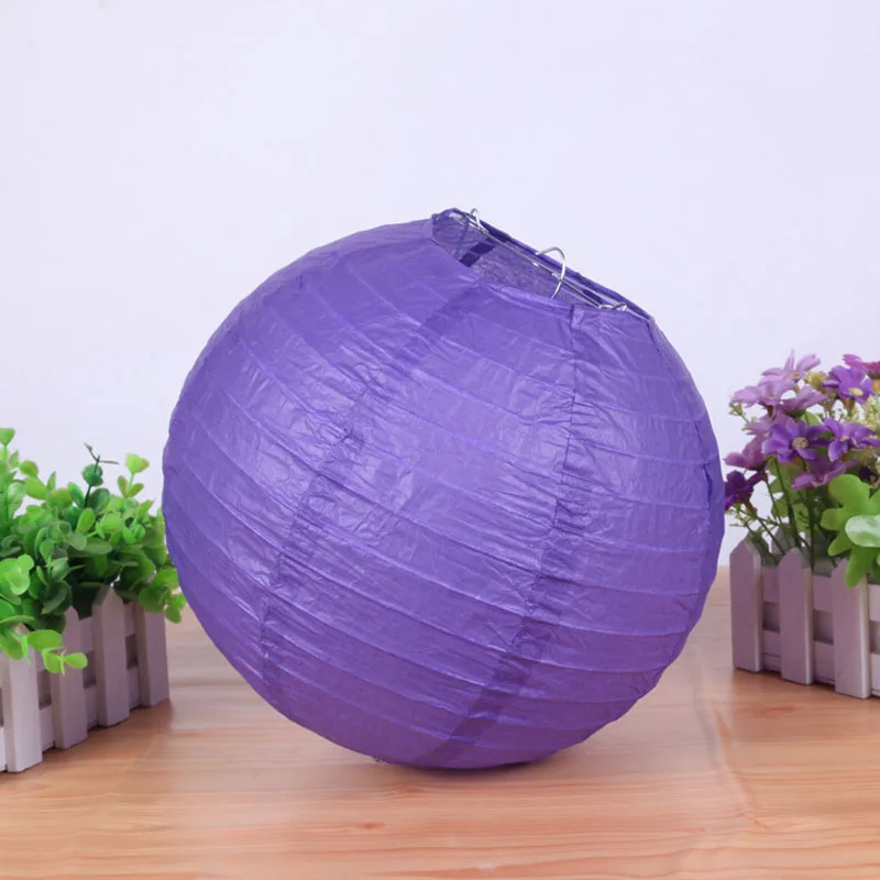 Белые Круглые Китайские бумажные фонари 1 шт. 4/6/8/10/12/14/16 дюймов аксессуары для