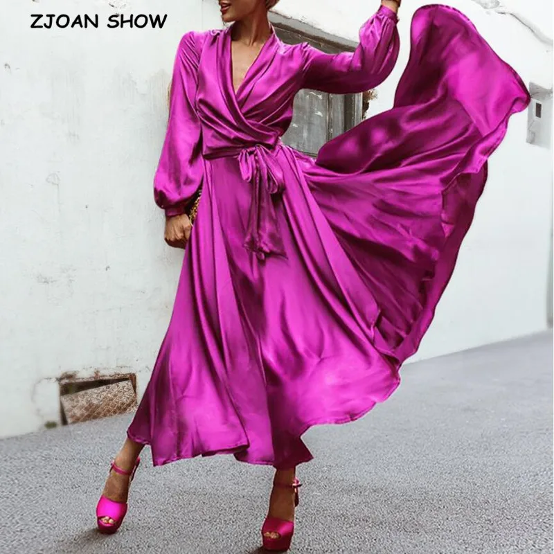 Женское богемное свободное платье с глубоким v образным вырезом и высоким