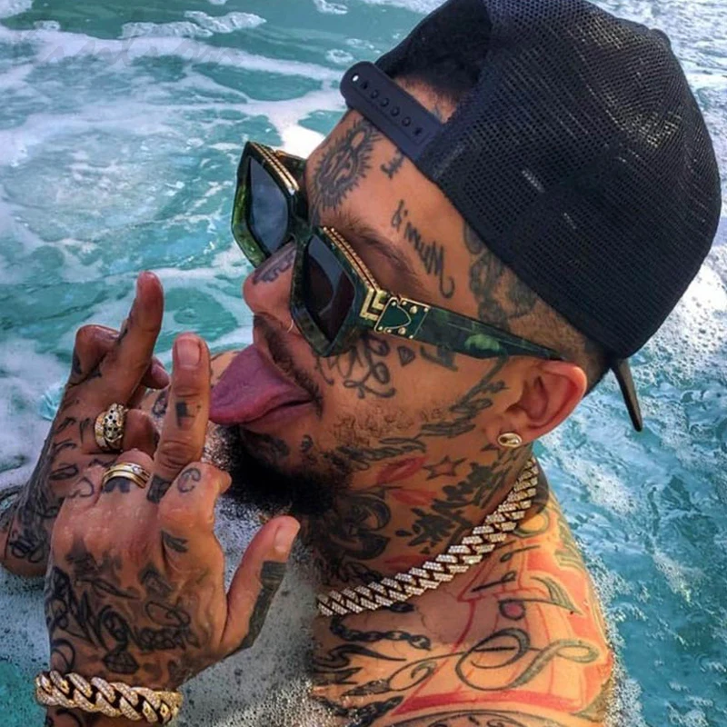 Солнцезащитные очки Квадратные в винтажном стиле для мужчин и женщин 2020 |